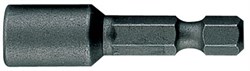 Головка для шуруповерта шестигранная 1/4", 7 мм, L = 65 мм, магнитная - фото 11884