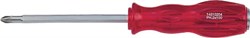 Отвертка крестовая Phillips №2, 100 мм, силовая, пластиковая ручка - фото 11945