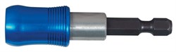 Держатель вставок (бит) 1/4", 63 мм, магнитный, с фиксатором и самосбросом, для шуруповерта - фото 12340