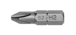 HOEGERT Биты PH1, 25 мм, сталь S2, 5 шт. - фото 27125