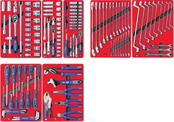 Набор инструментов "СТАРТ" для тележки, 7 ложементов, 161 предмет - фото 35456