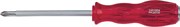 Отвертка крестовая Phillips №3, 150 мм, силовая, пластиковая ручка