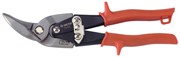 Ножницы по металлу 235 мм, левые, загнутые KING TONY 74150