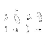 Ремкомплект для гайковерта 33411-050, комплект (3,4,11(2 шт),25,29(6 шт),32,39,44,45)