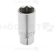 HOEGERT Головка свечная шестигранная 1/2", 21 мм, CrV50BV32