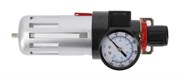 HOEGERT Фильтр-регулятор с манометром пневматический 1/4", 90см?, 9 бар/135 PSI