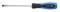 HOEGERT Отвертка с прямым шлицем 5,5x100 мм, ударная CrV - фото 27108
