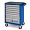 Тележка инструментальная, 7 выдвижных ящиков, "ОПТИМА", синяя 521-07581MB