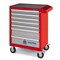 Тележка инструментальная, 7 выдвижных ящиков, "ОПТИМА", красная 521-07581MR