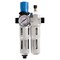 Фильтр влагоотделитель с редуктором и лубрикатор 1/4", с манометром 690-21 - фото 35575