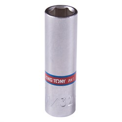 Головка торцевая глубокая шестигранная 1/4", 11/32", дюймовая 223511S - фото 31322