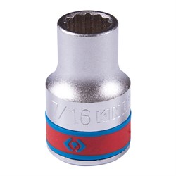 Головка торцевая стандартная двенадцатигранная 1/2", 7/16", дюймовая 433014S - фото 31389