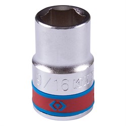 Головка торцевая стандартная шестигранная 1/2", 9/16", дюймовая 433518S - фото 31463
