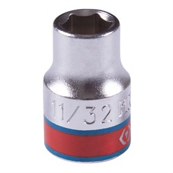 Головка торцевая стандартная шестигранная 3/8", 11/32", дюймовая 333511S - фото 31473
