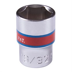 Головка торцевая стандартная шестигранная 3/8", 19/32", дюймовая 333519S - фото 31483
