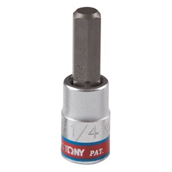 Насадка (бита) торцевая 1/4", Hex, 1/4", L = 37 мм 203508S - фото 31797
