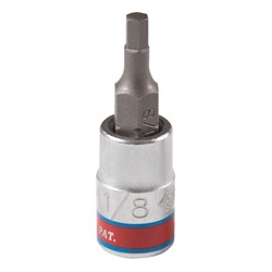 Насадка (бита) торцевая 1/4", Hex, 1/8", L = 37 мм 203504S - фото 31798