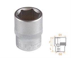 Головка торцевая стандартная шестигранная 3/8", 15 мм AF00030015 - фото 34211