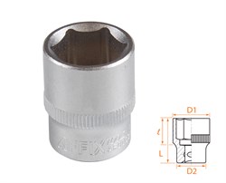 Головка торцевая стандартная шестигранная 3/8", 17 мм AF00030017 - фото 34213