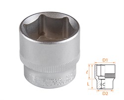 Головка торцевая стандартная шестигранная 3/8", 24 мм AF00030024 - фото 34218