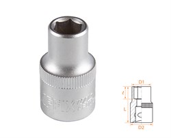 Головка торцевая стандартная шестигранная 1/2", 10 мм AF00040010 - фото 34221