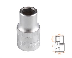 Головка торцевая стандартная шестигранная 1/2", 11 мм AF00040011 - фото 34222