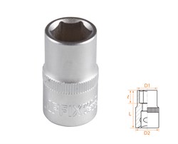 Головка торцевая стандартная шестигранная 1/2", 14 мм AF00040014 - фото 34225