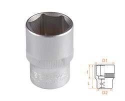 Головка торцевая стандартная шестигранная 1/2", 21 мм AF00040021 - фото 34231