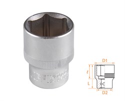 Головка торцевая стандартная шестигранная 1/2", 22 мм AF00040022 - фото 34232
