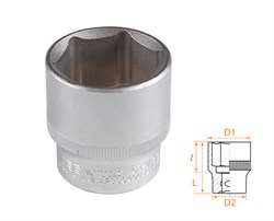 Головка торцевая стандартная шестигранная 1/2", 32 мм AF00040032 - фото 34237