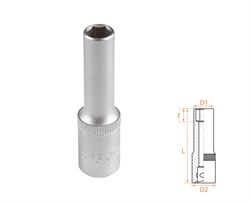 Головка торцевая глубокая шестигранная 3/8", 8 мм AF00130008 - фото 34259