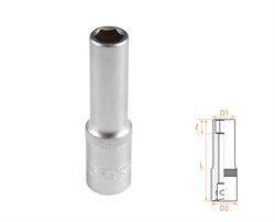 Головка торцевая глубокая шестигранная 3/8", 9 мм AF00130009 - фото 34260