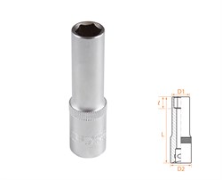 Головка торцевая глубокая шестигранная 3/8", 10 мм AF00130010 - фото 34261
