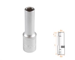 Головка торцевая глубокая шестигранная 1/2", 10 мм AF00140010 - фото 34273