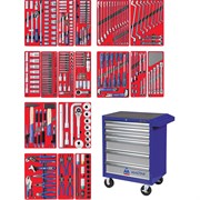 Набор инструментов "ЭКСПЕРТ" в синей тележке, 323 предмета
