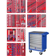 Набор инструментов "ЭКСПЕРТ" в синей тележке, 323 предмета