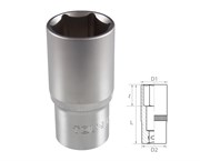 Головка торцевая глубокая шестигранная 1/2", 27 мм TT16577