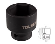 Головка торцевая ударная шестигранная 1/2", 27 мм