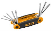 Набор Torx, T9H-T40H, с отверстием, складной, 8 предметов