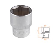 Головка торцевая стандартная шестигранная 1/2", 22 мм AF00040022
