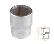 Головка торцевая стандартная шестигранная 1/2", 23 мм AF00040023