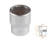 Головка торцевая стандартная шестигранная 1/2", 24 мм AF00040024