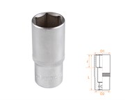 Головка торцевая глубокая шестигранная 3/8", 21 мм AF00130021