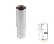 Головка торцевая глубокая шестигранная 1/2", 15 мм AF00140015