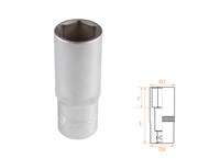 Головка торцевая глубокая шестигранная 1/2", 22 мм AF00140022