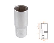 Головка торцевая глубокая шестигранная 1/2", 24 мм AF00140024