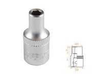 Головка торцевая стандартная шестигранная 1/4